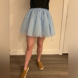 Fashion Nova Light Blue Tulle Skirt